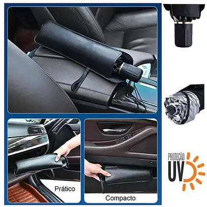 Guarda-Sol Para-Brisa de Carro Multifuncional Dobrável com Proteção Solar UV