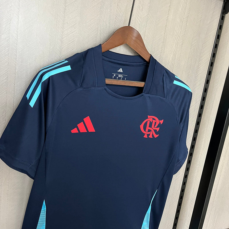 Camisa Flamengo - Treino Azul Escuro 25/26 - Torcedor