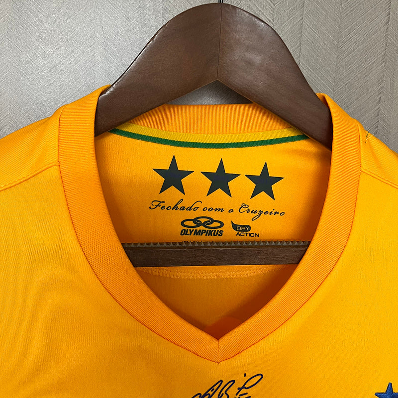 Camisa Cruzeiro Retrô 2014 Torcedor - Amarelo