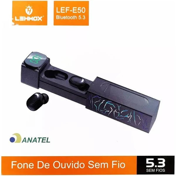 Fone De Ouvido Bluetooth 5.3 Lehmox LEF-E50 Original