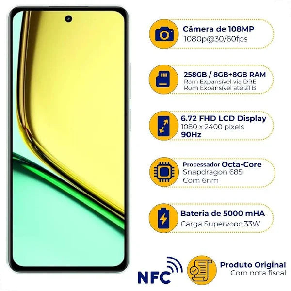 Smartphone Realme C67 8/256GB NFC